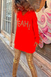 Coziest V Neck Long Sleeves Loose Fit Hooded Sweater