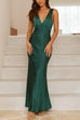 Febedress V Neck Sleeveless Maxi Party Dress