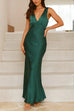 Febedress V Neck Sleeveless Maxi Party Dress