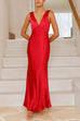 Febedress V Neck Sleeveless Maxi Party Dress