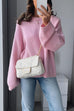 Febedress Crewneck Drop Shoulder Comfy Pullover Sweater