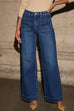 Febedress Chic Straight Wide Leg Denim Pants