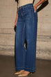 Febedress Chic Straight Wide Leg Denim Pants