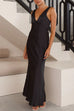 Febedress V Neck Sleeveless Maxi Party Dress