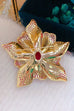 Febedress Blooming luxury Inspiring Elegance Flower Crystal Brooch