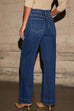 Febedress Chic Straight Wide Leg Denim Pants