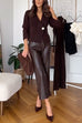 Febedress Chicest V Neck Button Up Sweater Cardigan