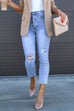 Febedress High Rise Distressed Ripped Skinny Jeans