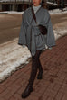 Febedress Open Front Pocketed Splice Coat with Belt