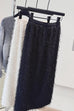 Febedress Elastic Waist Fringed Maxi Skirt