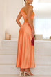 Febedress One Shoulder Lace Trim Cut Out Sleeveless Maxi Dress