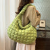 Febedress Lightweight Quilted Grid Puffer Tote Bag