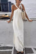 Febedress Chic Sleeveless Flowy Maxi Holiday Dress