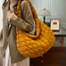 Febedress Lightweight Quilted Grid Puffer Tote Bag