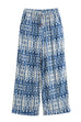 Febedress Drawstring Elastic Waist Wide Leg Printed Pants