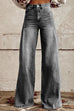 Febedress Distressed Wide Leg Casual Denim Pants