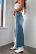 Febedress Frayed High Low Hem Distressed Maxi Skirt