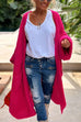 Febedress Open Front Love and Peace Pattern Long Sweater Cardigan(in 5 Colors)