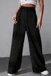 Febedress High Rise Wide Leg Pocketed Baggy Pants