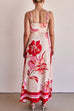 Febedress Empire Waist Floral Print Maxi Cami Dress