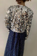 Febedress Open Front Cropped Sequin Jacket