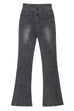 Febedress Distressed Bell Bottoms Stretchy Denim Pants