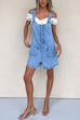 Febedress Button Up Pocketed Denim Romper