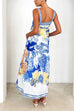 Febedress Pocketed Side Slit Printed Maxi Cami Dress