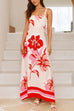 Febedress Empire Waist Floral Print Maxi Cami Dress