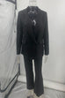 Febedress One Button Pocketed Blazer and Straight Leg Pants Power Suit Set