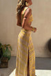 Febedress V Neck Cut Out Side Split Tie Dye Maxi Dress