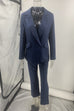 Febedress One Button Pocketed Blazer and Straight Leg Pants Power Suit Set