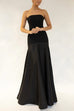 Febedress Strapless Patchwork Flare Gown Maxi Party Dress (5 Colors Available!)