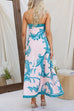 Febedress Strapless Tube Unique Print Swing Maxi Dress