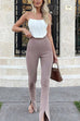 Febedress High Rise Slit Bell Bottoms Skinny Pants