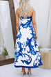 Febedress Strapless Tube Unique Print Swing Maxi Dress