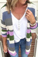 Febedress Colorful Striped Sweater Cardigan