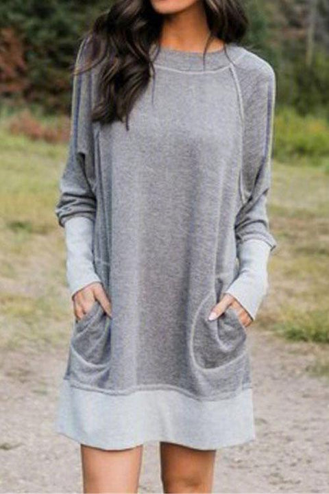 Febedress Maureen Pockets Cozy Autumun Sweatershirt Dress