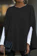 Febedress Crewneck Batwing Sleeve Cloak Top