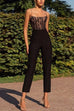 Febedress Lace Splice Straight Leg Party Cami Jumpsuit