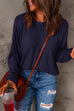 Febedress Crewneck Long Sleeve Loose Solid T-shirt