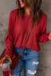 Febedress Crewneck Long Sleeve Loose Solid T-shirt