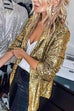 Febedress Fashion Style Open Front Sequin Cardigans