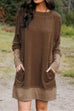 Febedress Maureen Pockets Cozy Autumun Sweatershirt Dress