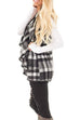 Febedress Lush Sleeveless Plaid Jacket Vest with Pockets