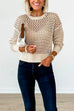 Febedress Crewneck Hollow Out Knitting Top