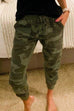 Febedress Drawstring Waist Camo Jogger