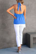 Febedress Sleeveless Cut Out Halter Backless Top