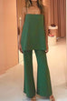 Febedress Elegant Cami Top and Wide Leg Pants Solid Set