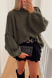 Febedress Drop Shoulder Plain Casual Pullover Sweater